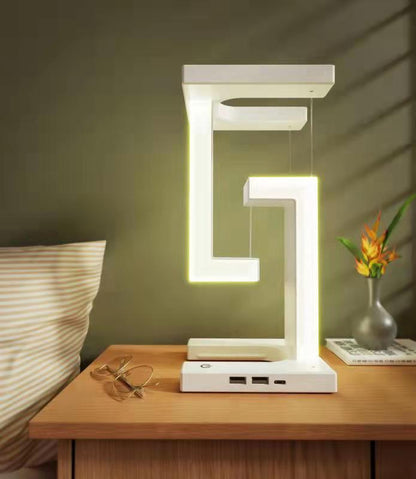 Floating Desk Lamp with Wireless Charging